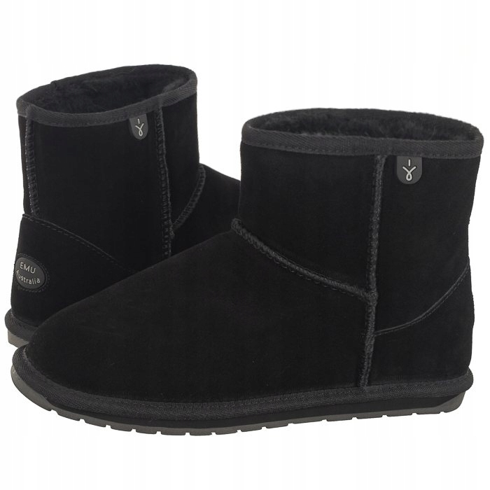 Dětské zateplené boty Emu Wallaby Mini Wr Black K10103 černé