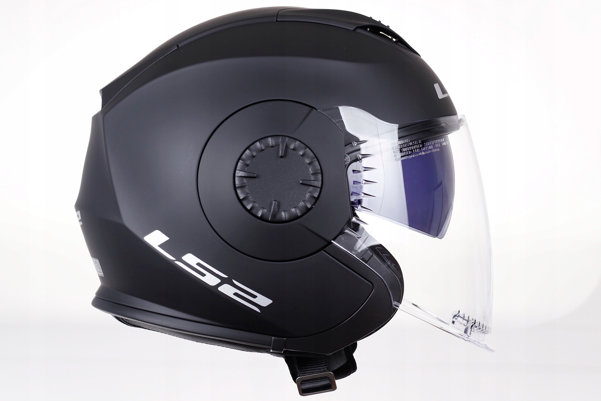 LS2 VERSO MATT BLACK OF570 KASK OTWARTY matowy Rozmiar XS