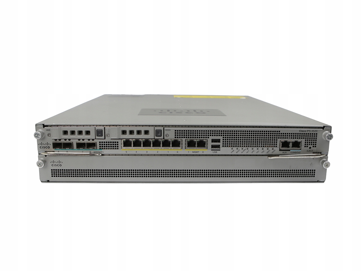Firewall Cisco ASA5585 Moduł IPS 4520 4x SFP+ 10Gb 6x 1Gb 2x Zasilacz