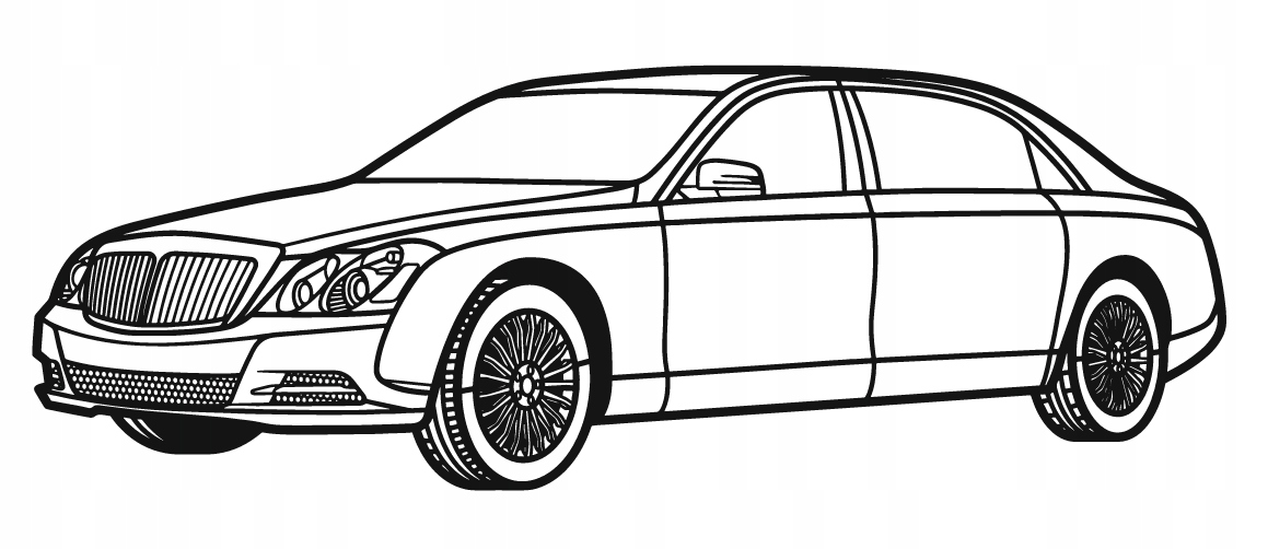 nástěnná dekorace Obraz Auto Maybach 62S Perspective