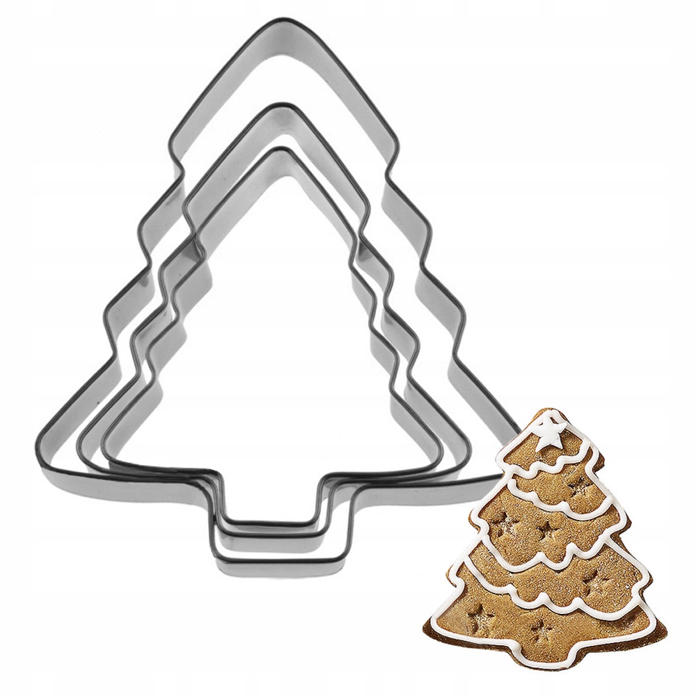 

Foremki Do Ciastek Pierników Choinki Zestaw 3SZT