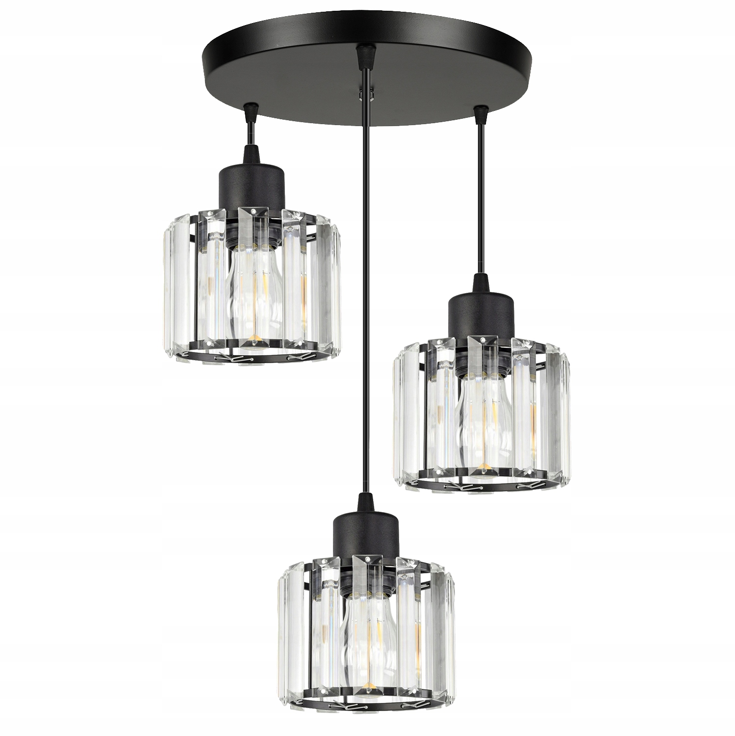

Lampa Wisząca Sufitowa Żyrandol Plafon Led szklana