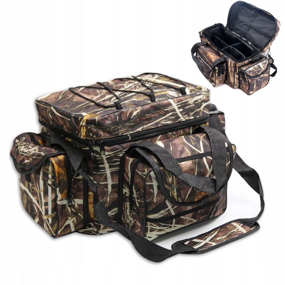 50X30X27cm Torba Wędkarska Na Akcesoria Wędkarskie, Z Dzielnikiem, Kolor Słomkowy