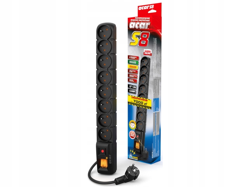 

Listwa Acar S8 (1.5 m) Czarny