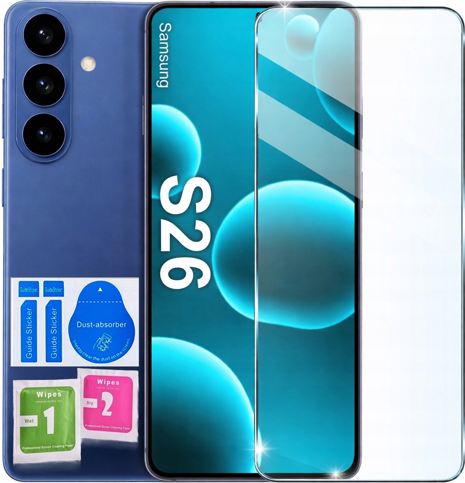 Szkło Ochronne 9H Pro+ Do Samsung Galaxy S26 5G Szybka |odcisk Palca Faceid