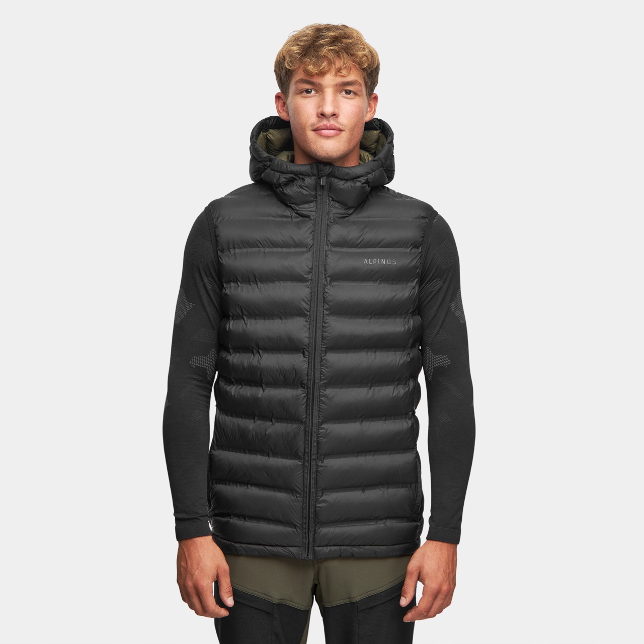 Pánská vesta Alpinus Artos s kapucí, lehká, 2XL