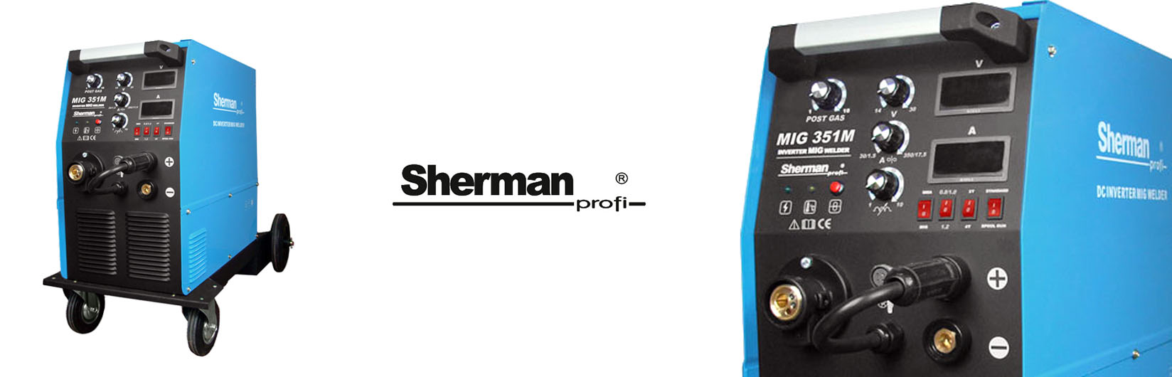 Sherman MIG 351 MMA 400V 4x4 Spawarka Migomat 350A Napięcie zasilania (V) 400