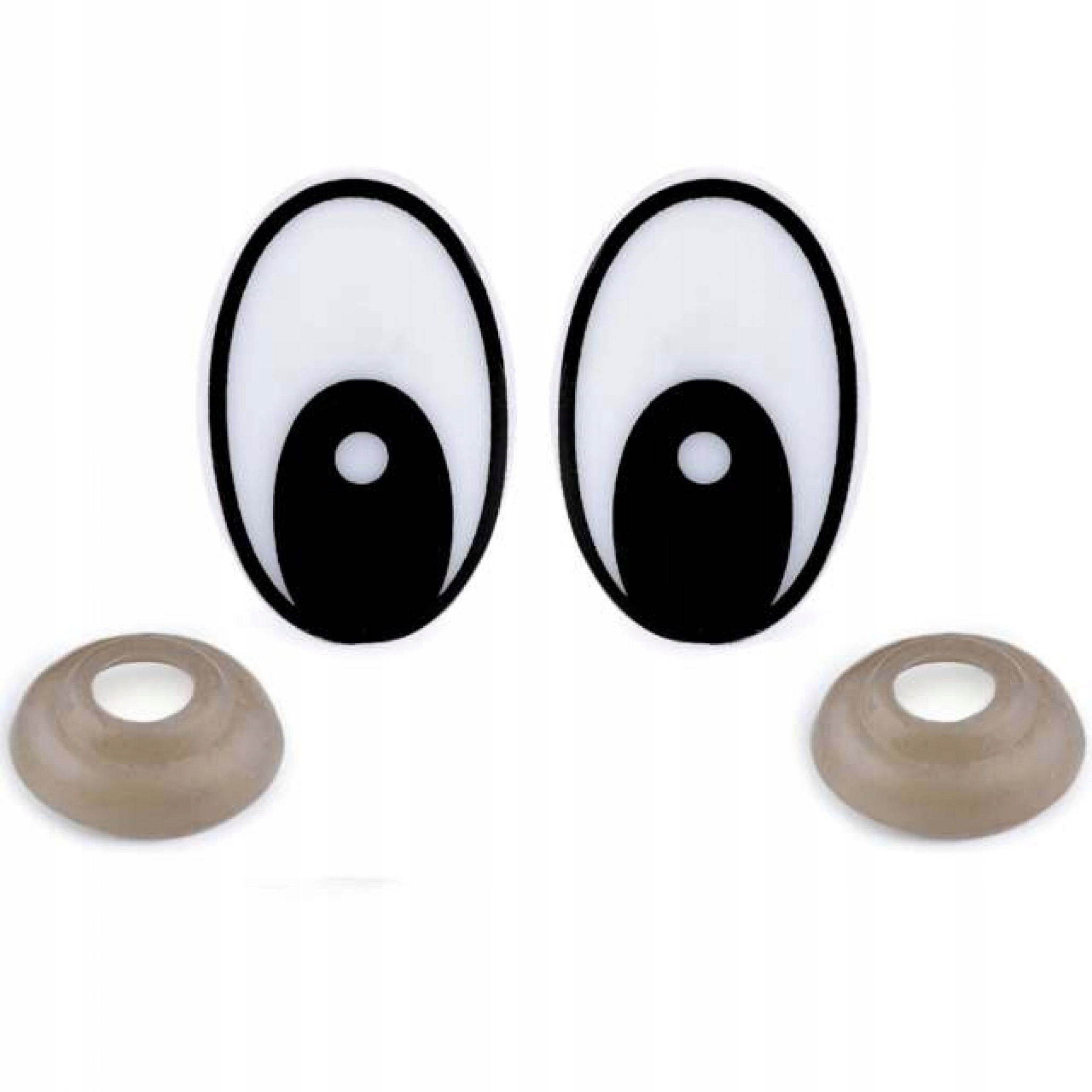 OCZKA bezpieczne białe BAJKOWE maskotka lalka