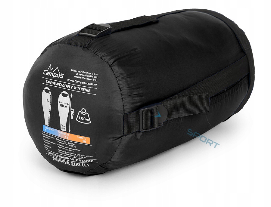 MARKOWY ŚPIWOR MUMIA CAMPUS PIONEER 200 2 KOLORY Model PIONEER 200