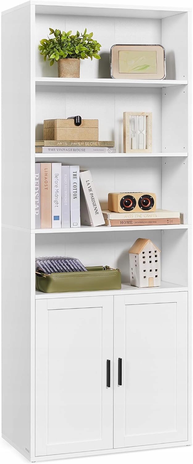 Regál Songmics 60 cm x 175 cm x 24 cm biely