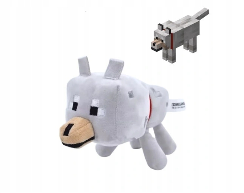 MINECRAFT WILK PLUSZAK MASKOTKA PIES PIESEK 20 cm Kolor wielokolorowy