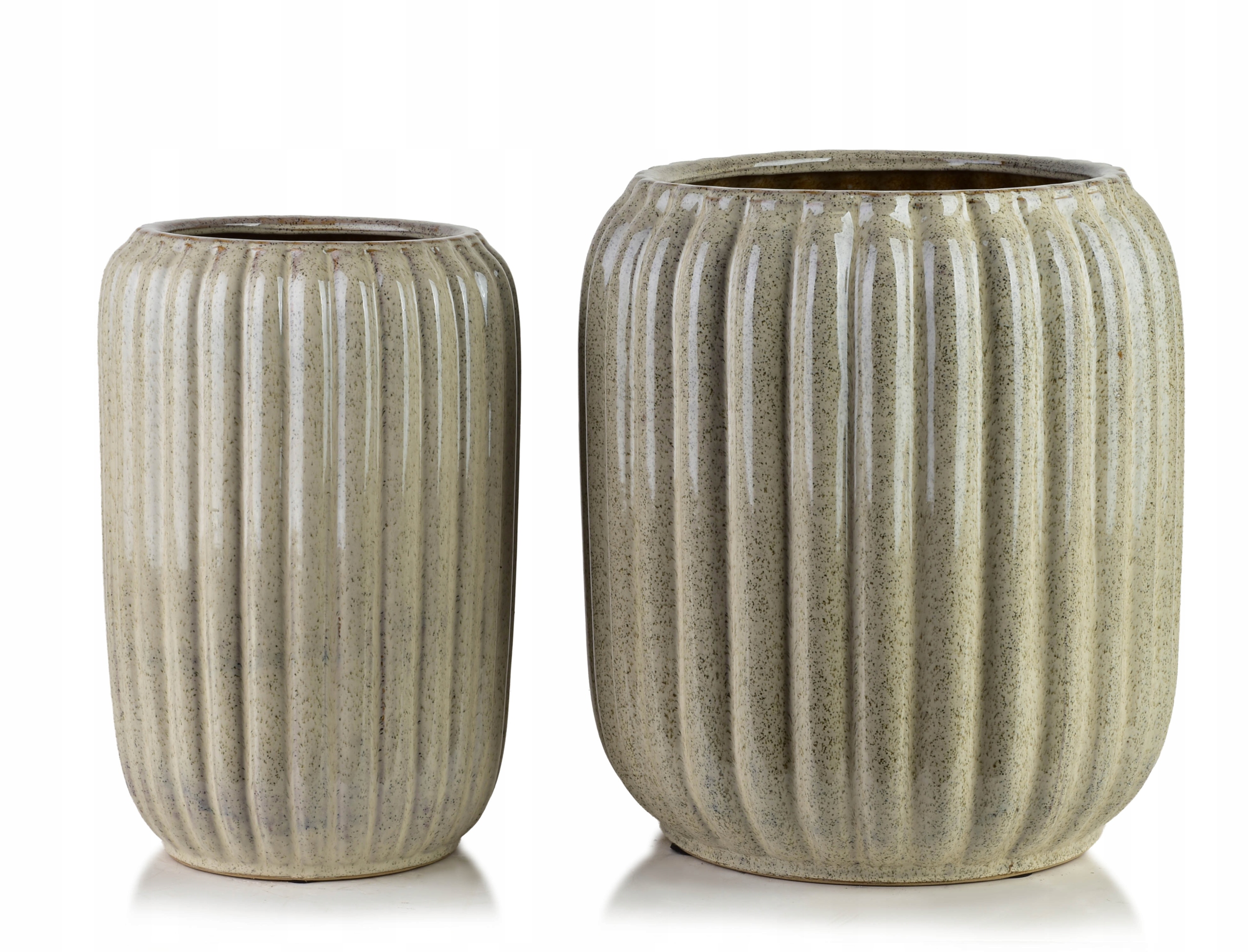 Keramické kryty Neva Beige 2ks pro rostliny, moderní design