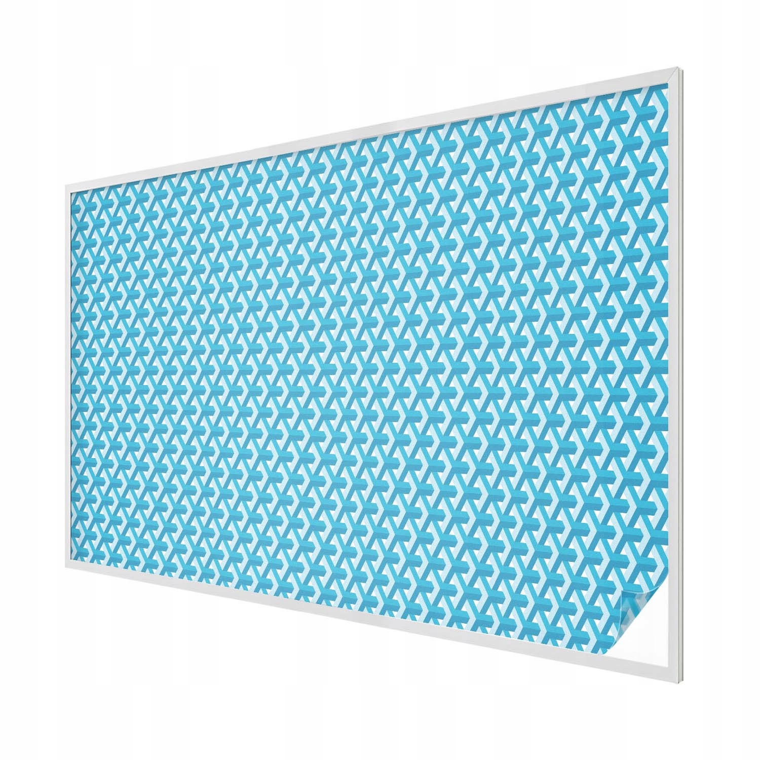 Samolepicí Mléčná dýha na sklo Okno Geometrické krychle 200x146