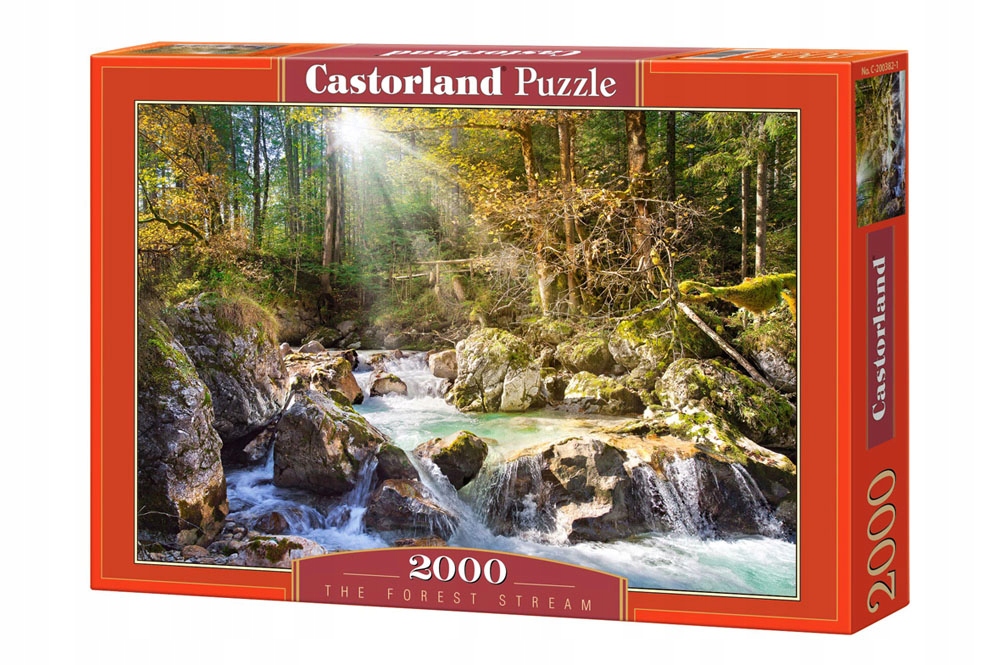 

Puzzle 2000 Strumyk w lesie Potok Stream Castor
