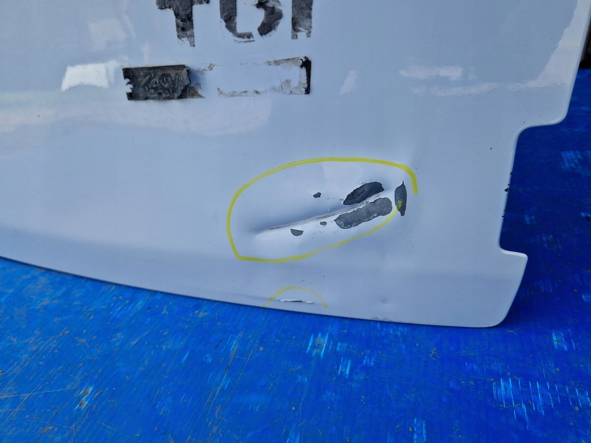 door right rear. below SZYBE VW CADDY 2003R->