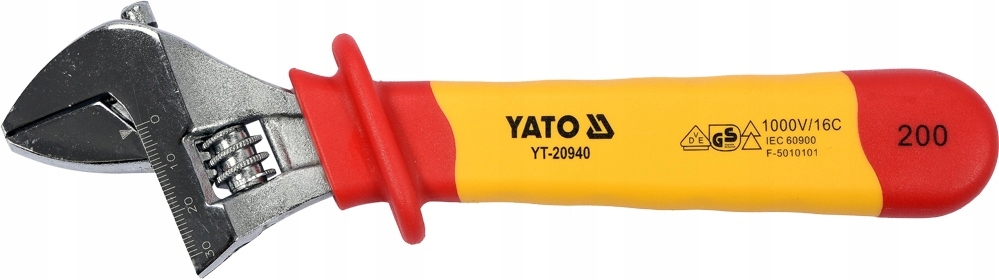 

Yato klucz nastawny izolowany 200mm vde