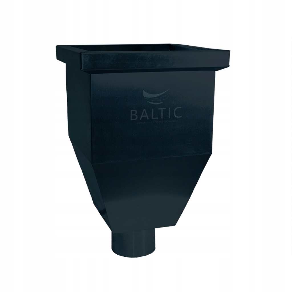 Kôš s ozdobným odtokovým drezom Metzink Grafit Ral 7016 fi 80 mm