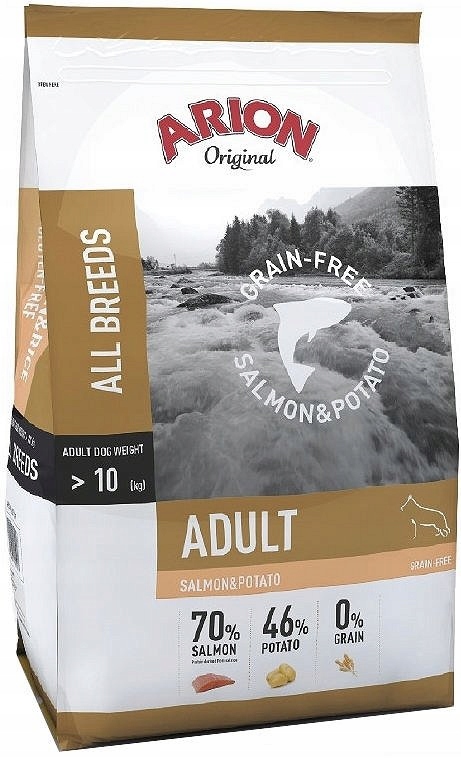 Sucha karma Arion Original Grain Free Salmon Łosoś 12kg