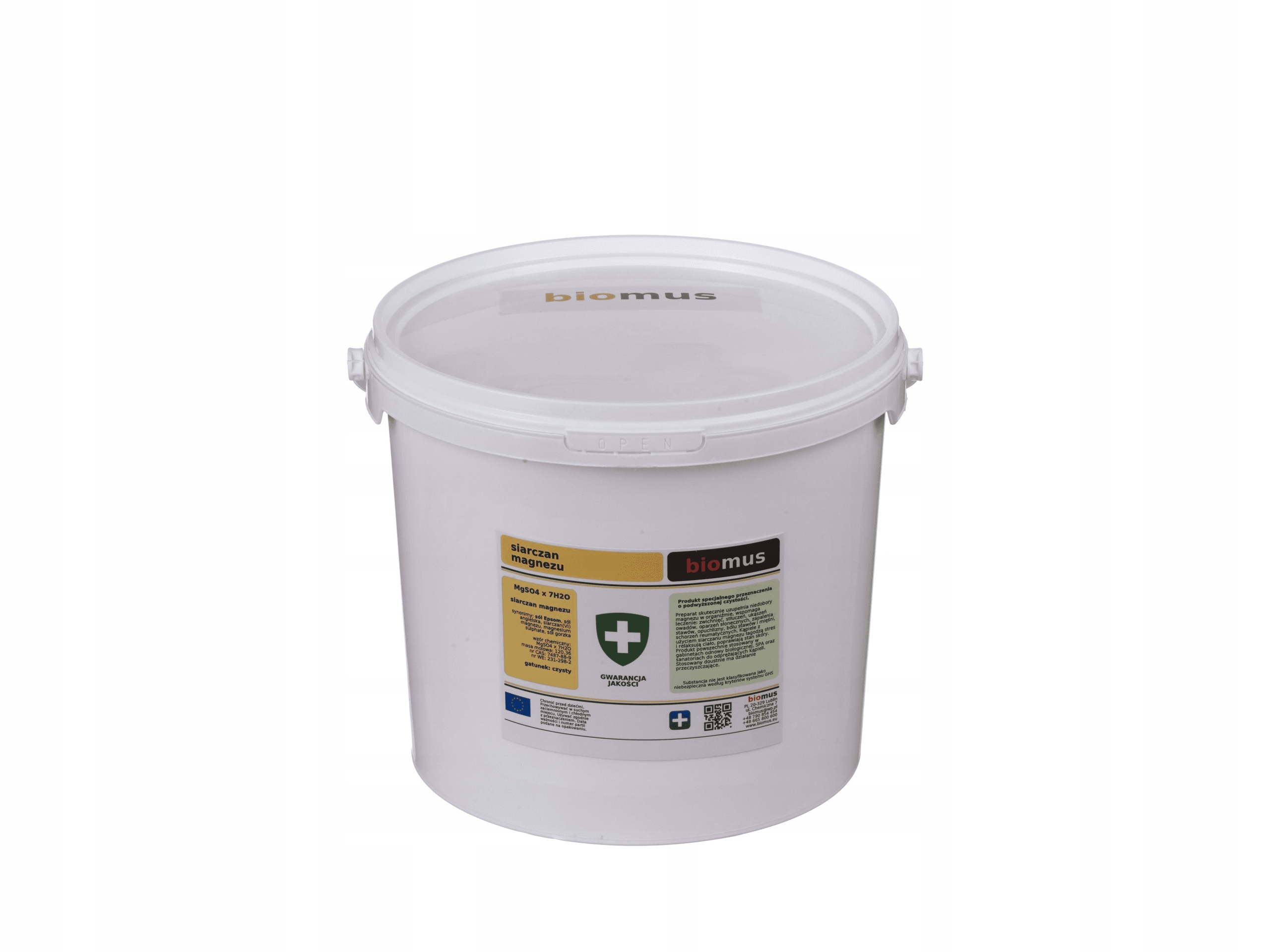 

Siarczan Magnezu Super czysty Sól Epsom 5kg Biomus