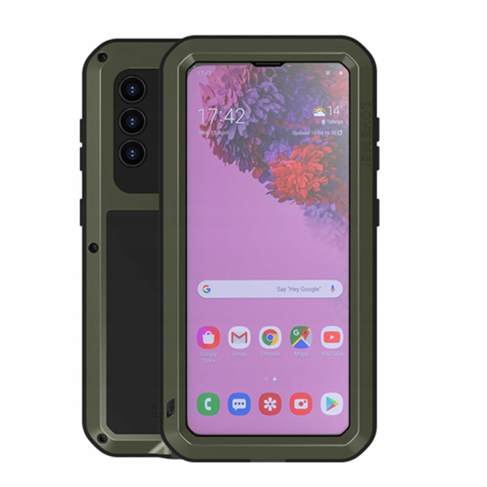 Love Mei Pancéřové Pouzdro Sklo Pro Samsung Galaxy S21, Ochranný Kovový Obal