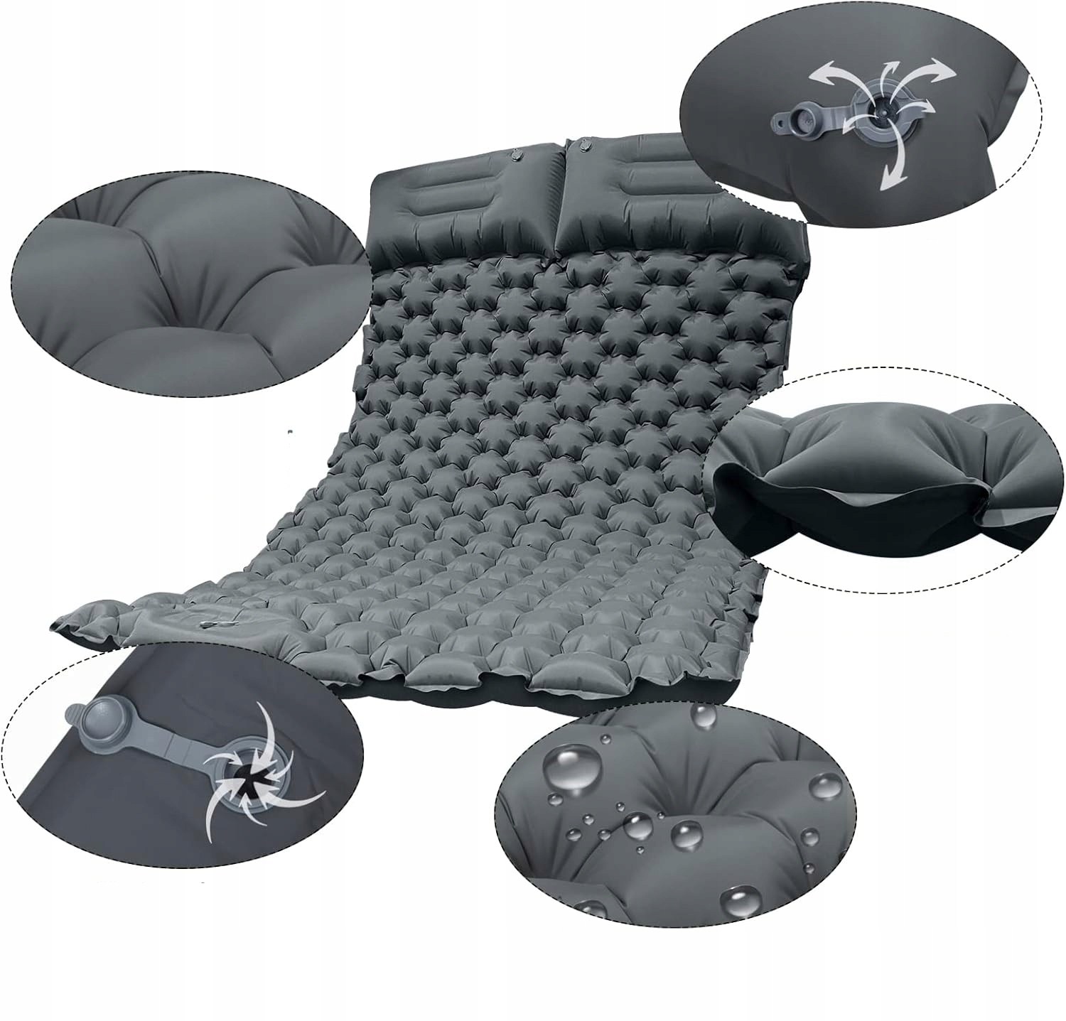 Dvojitá kempingová podložka Termální podložka Ultralehká matrace