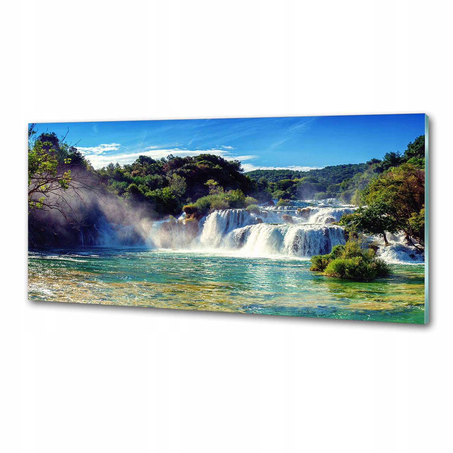 Panel do kuchyne Vodopády Krka 125 x 50 cm Lepidlo