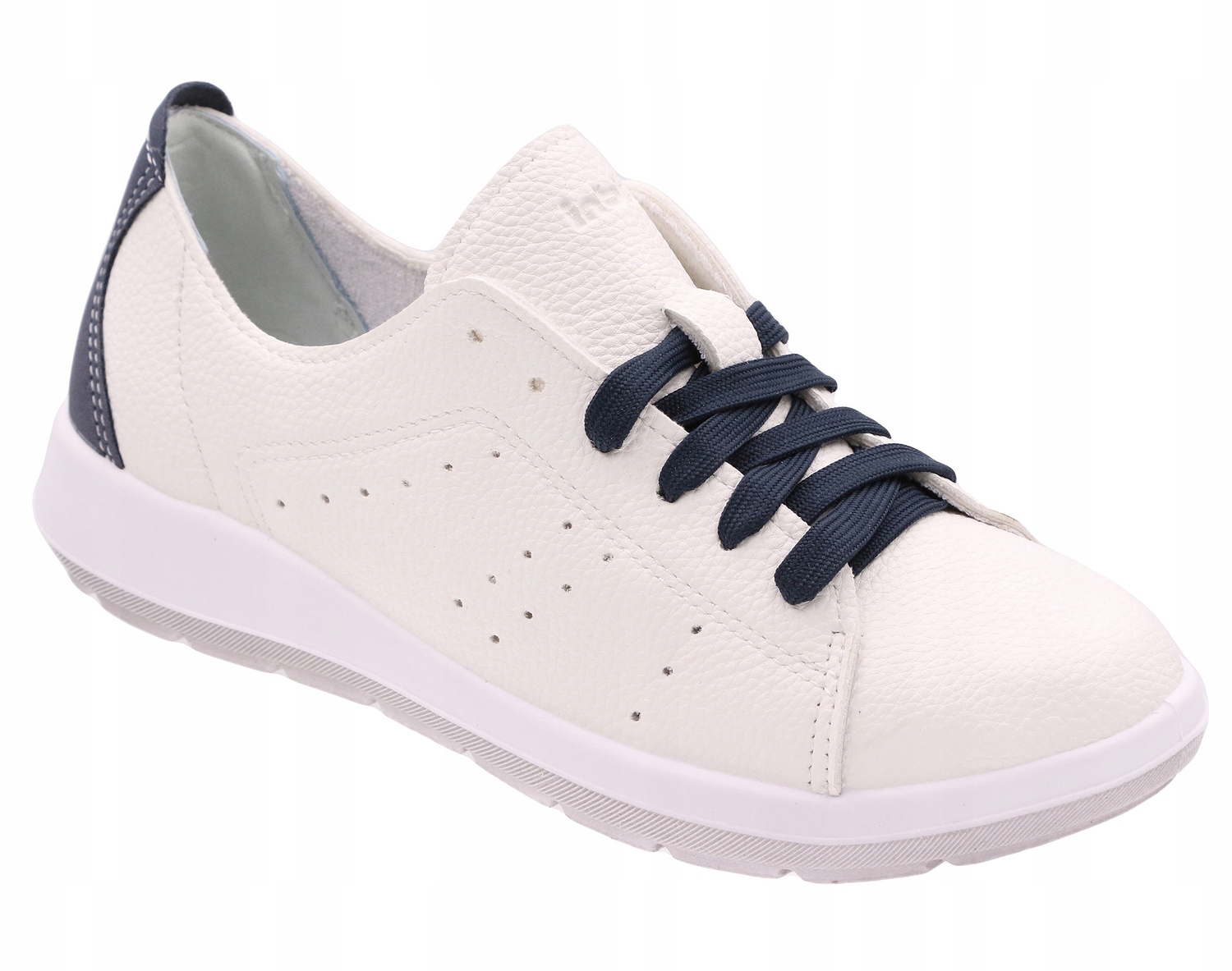 Inblu Półbuty Damskie Sportowe Lekkie Skóra Wkładka Białe WG5138