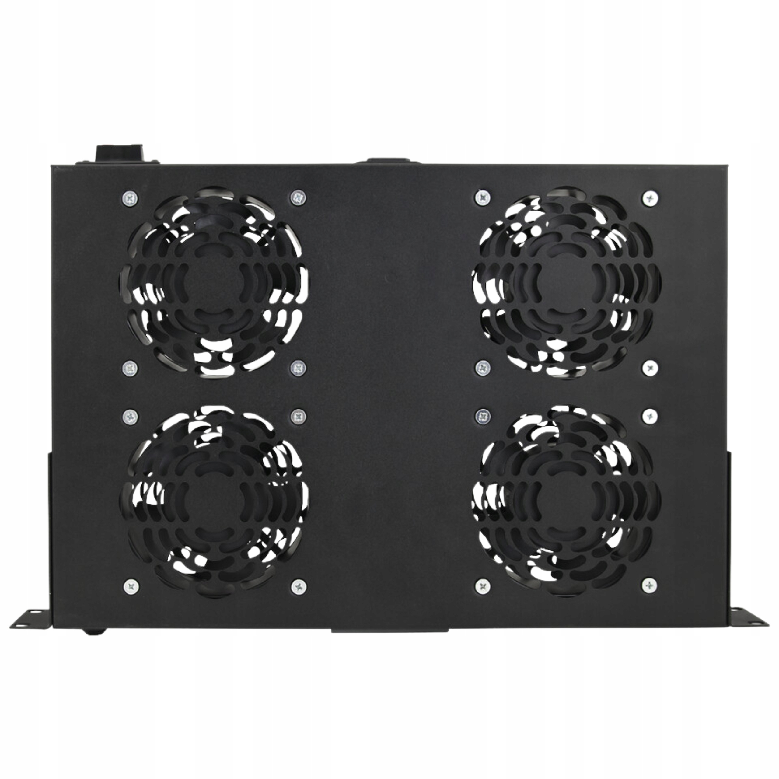 Panel wentylacyjny 4x wentylator chłodzenie do szaf Rack 19" z termostatem