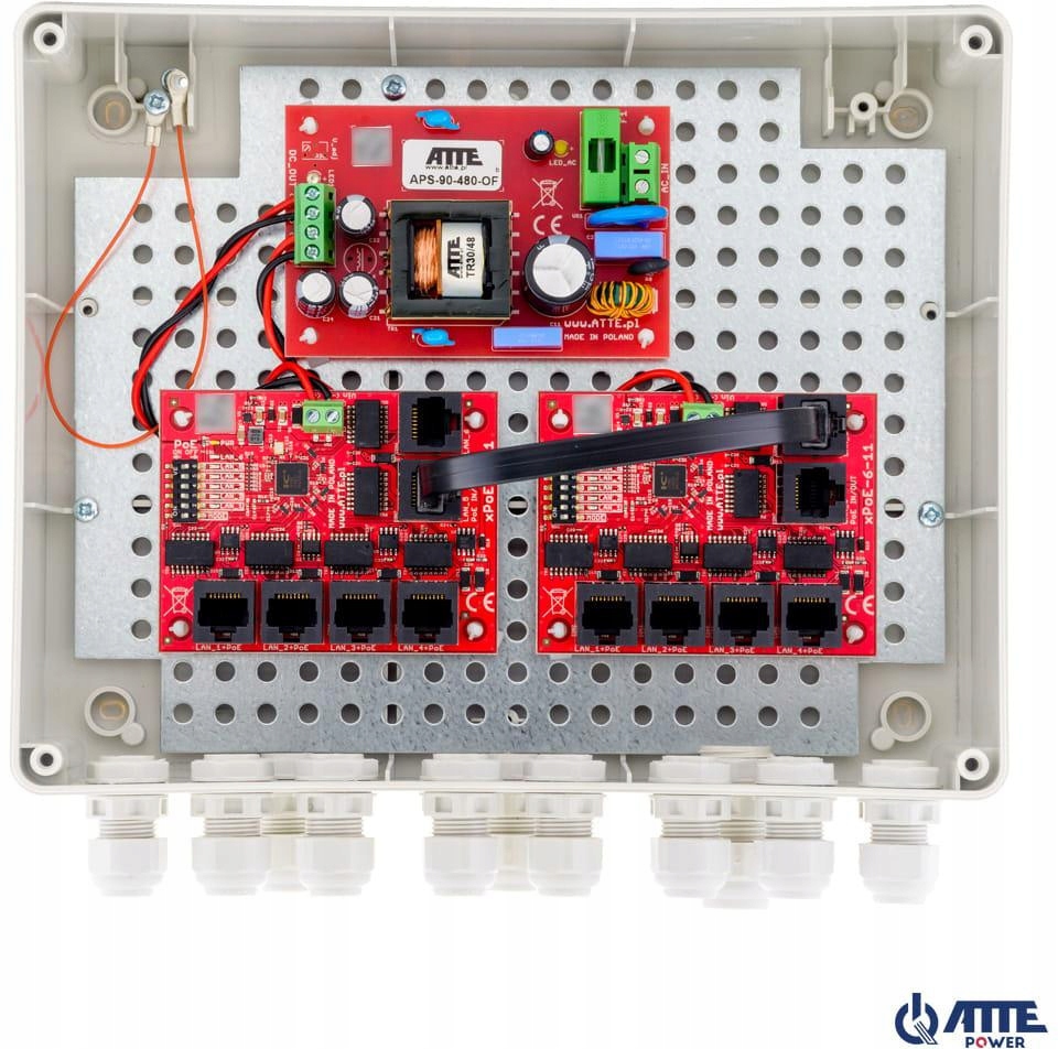 Switch Venkovní 10-PORTOVÝ Poe Atte IP-9-11-L2 96W IP56
