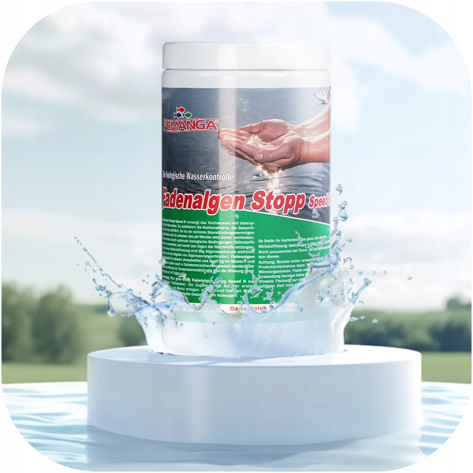 Levně Co Na Řasy Do Jezírka? Přípravek Femanga Prášek Do Koupacího Jezírka