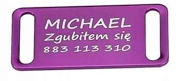 

Metalowy Identyfikator zawieszka Grawer prostokąt