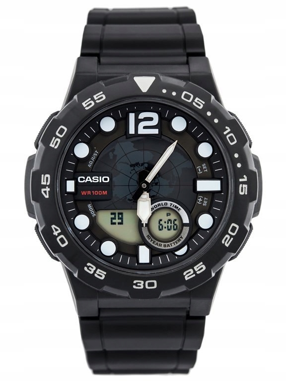 Pánské Hodinky Casio AEQ-100W 1AV (zd070a) World Time Box