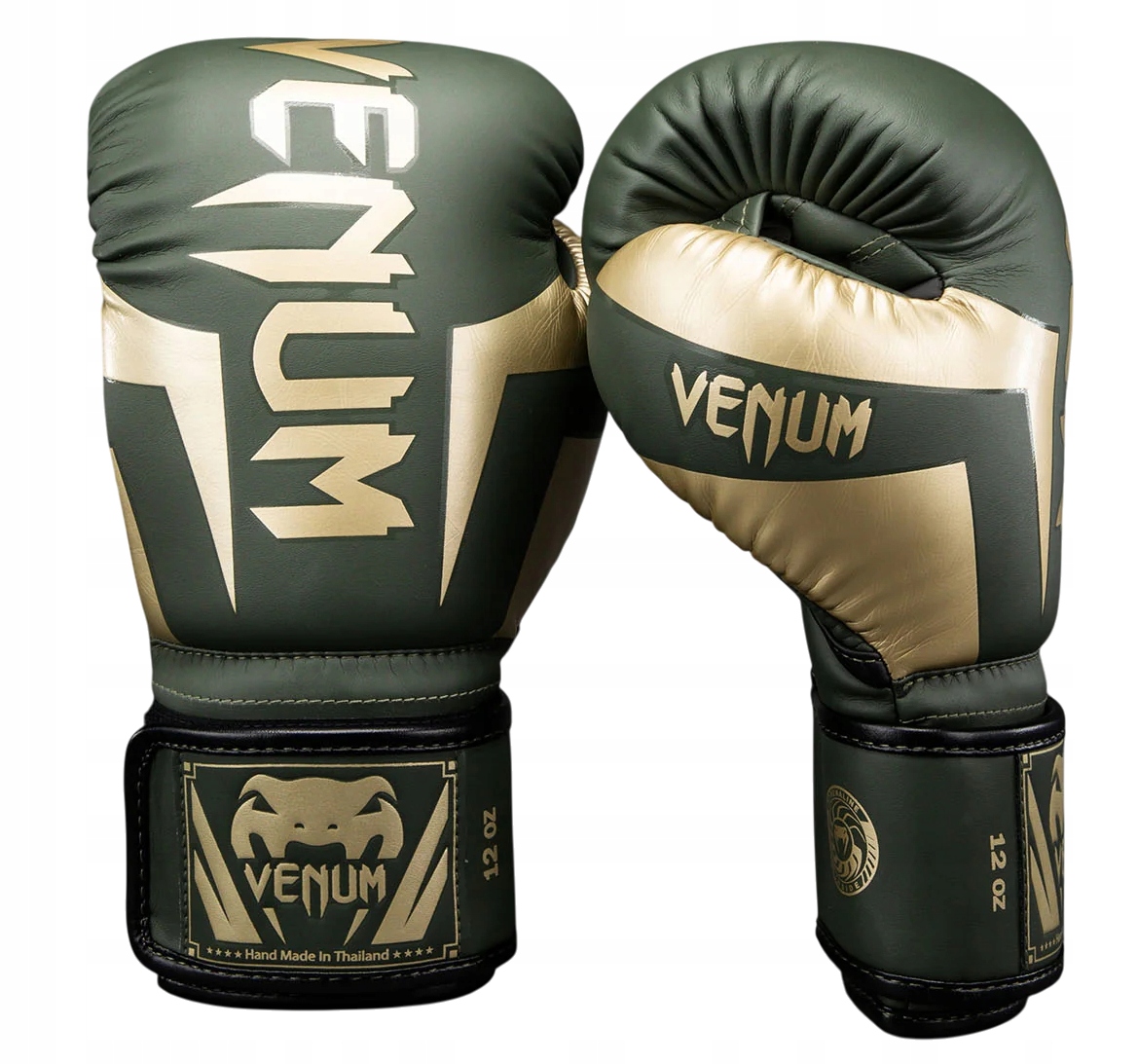 Venum Boxerské rukavice Elite Khaki 12OZ