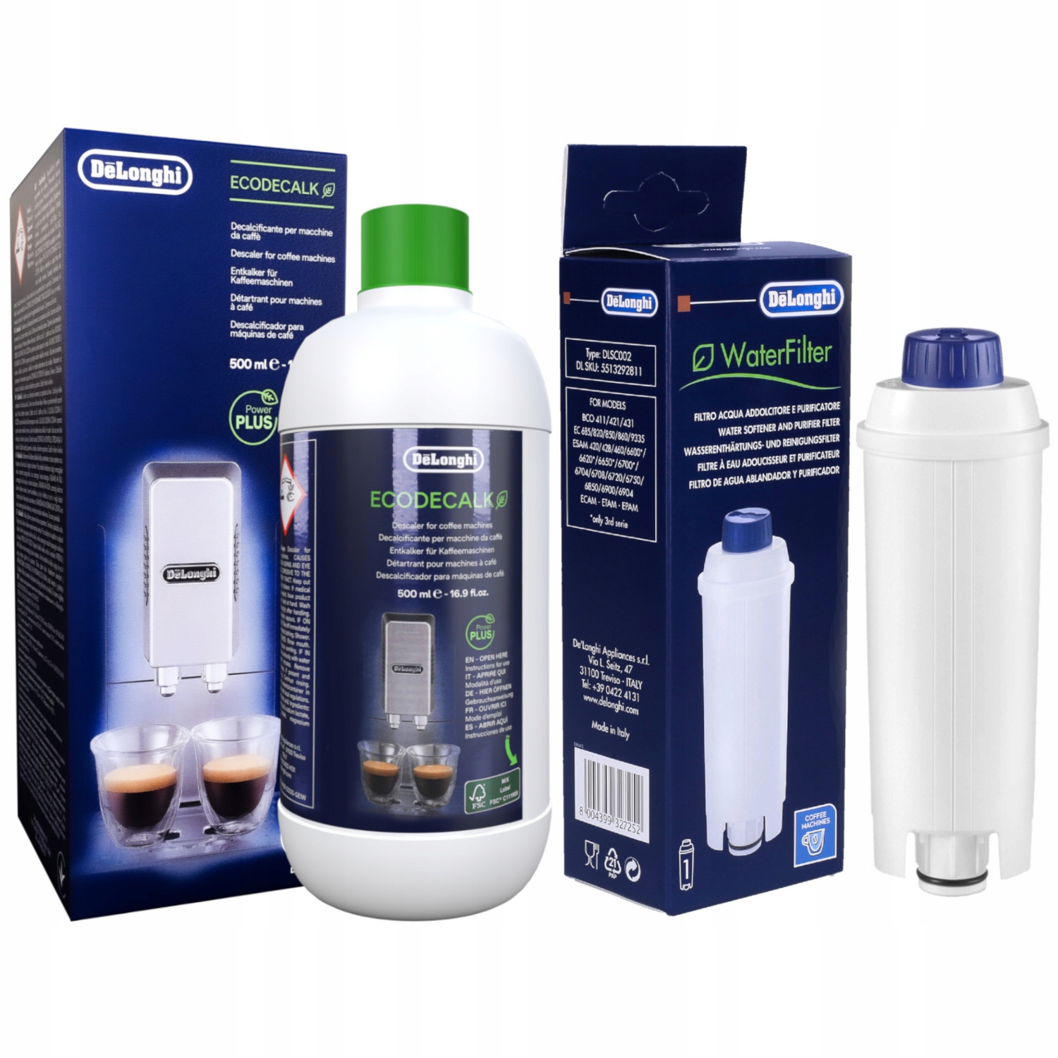 

Zestaw: Filtr Odkamieniacz DeLonghi De Longhi