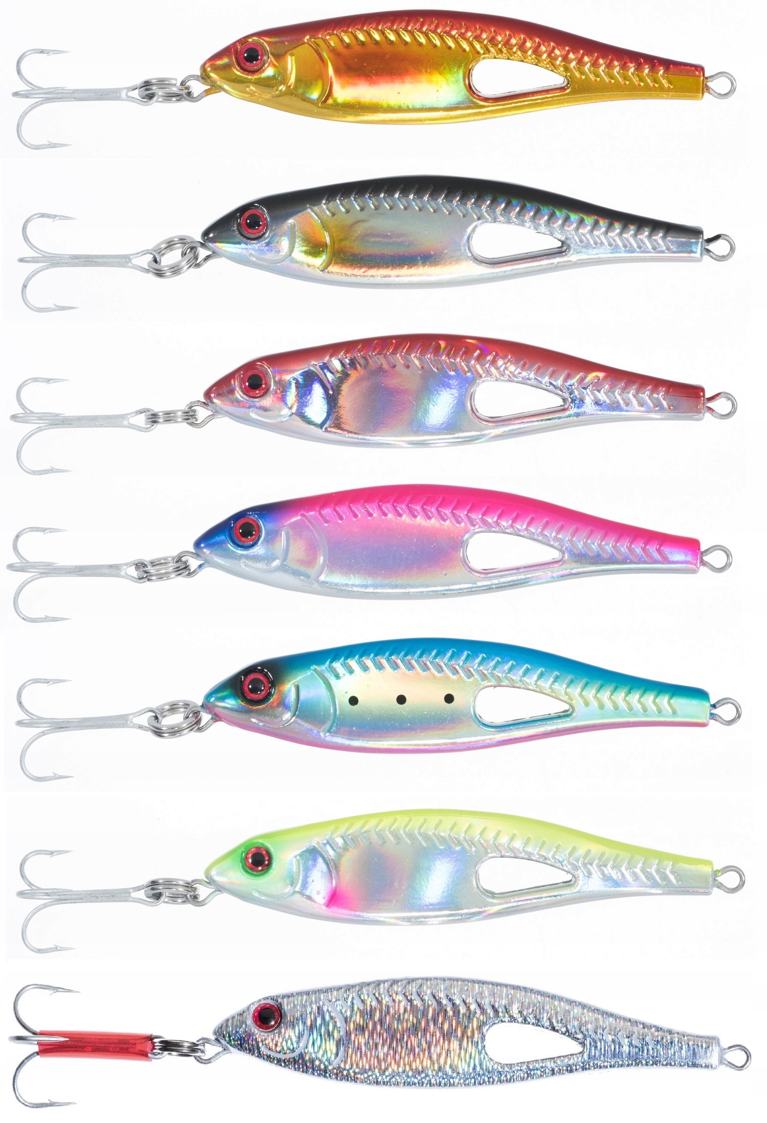 7x Pilker Jaxon Holo Reflex Magic 120 g na morze