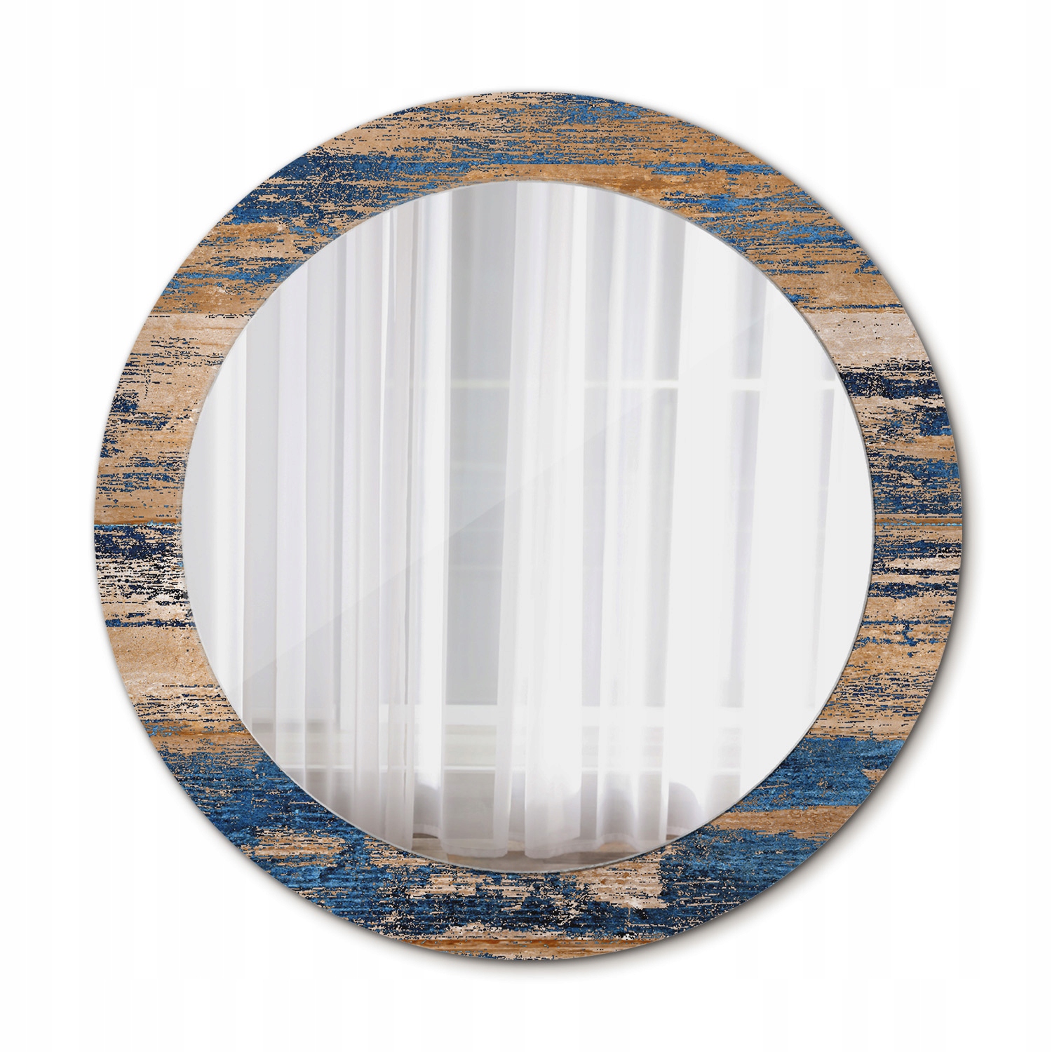 Závesné zrkadlo s rámom Decor Abstraktné drevo 70