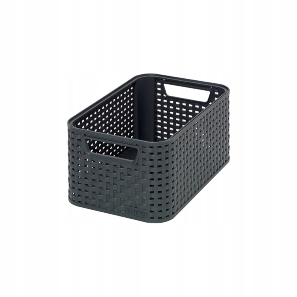 

27947 Curver Koszyk Rattan Ciemno Szary 28,5x19,4