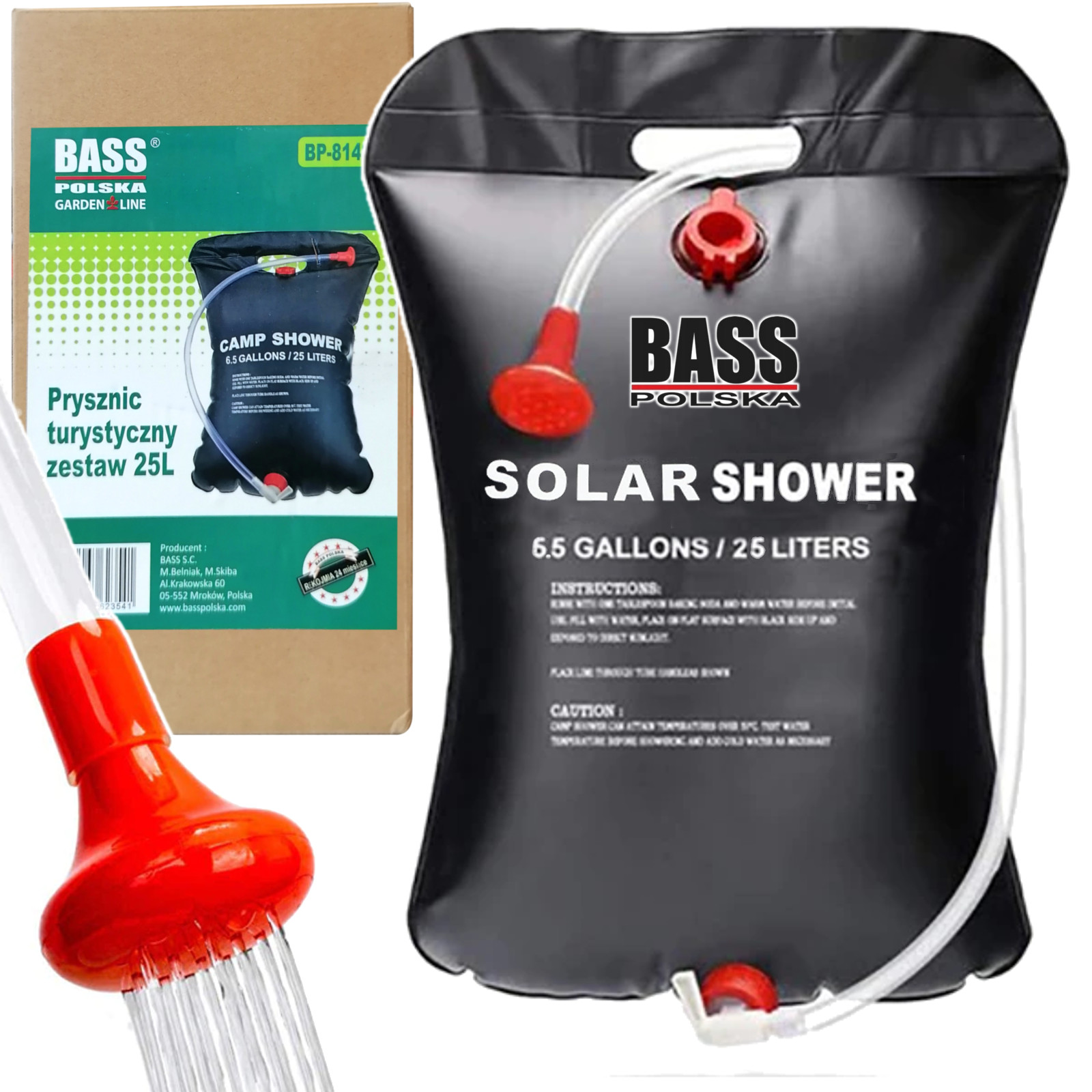 

Prysznic Turystyczny Solarny Kempingowy Polowy 25L