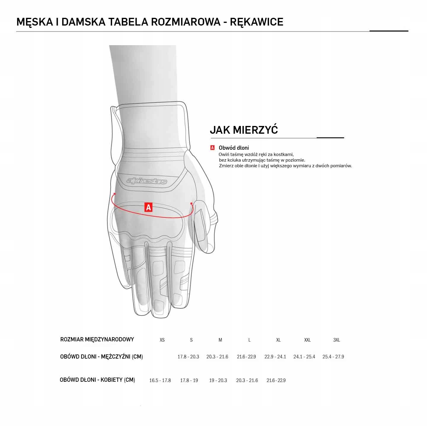 Rękawice sportowe ALPINESTARS SP-5 czarny roz. M EAN (GTIN) 8021506614968