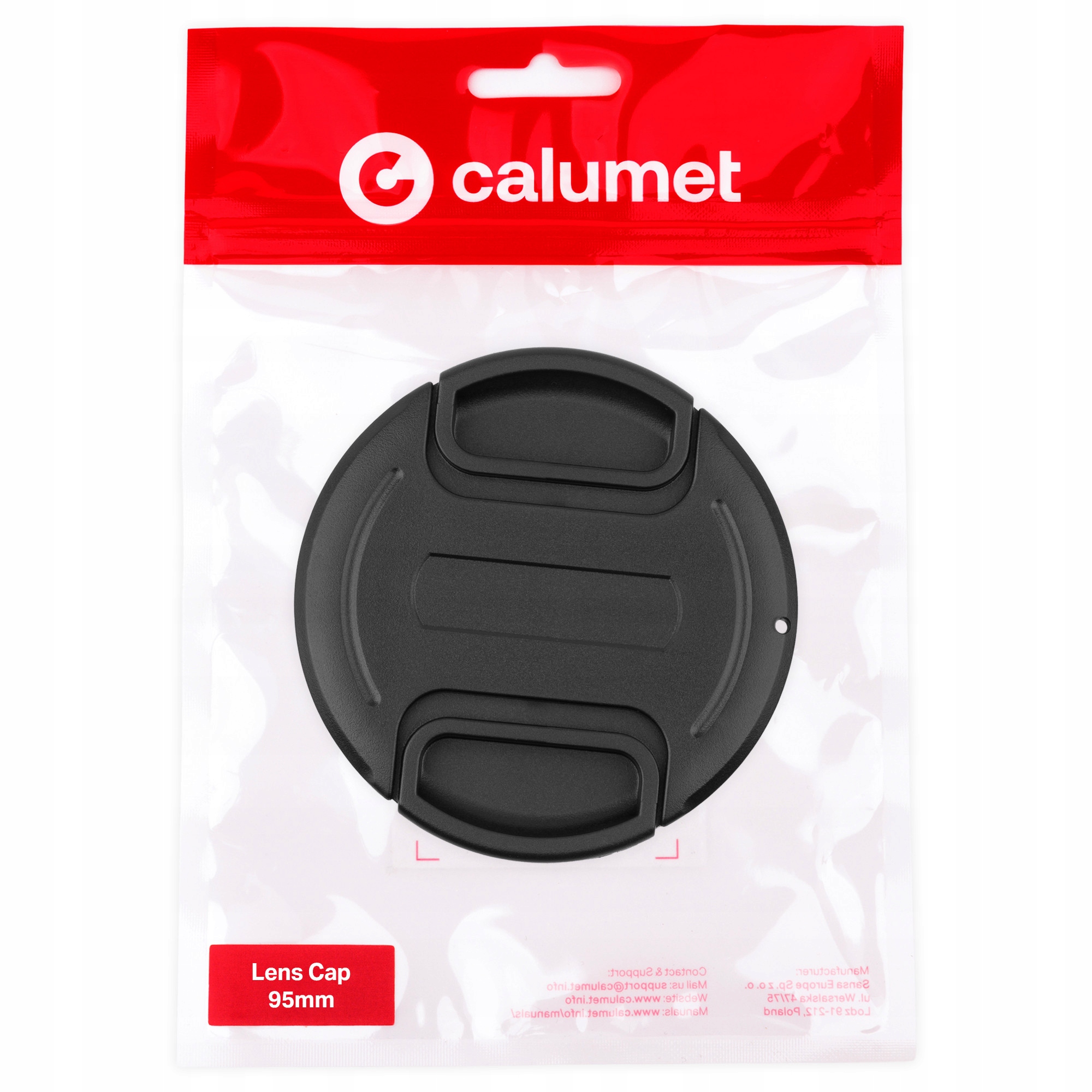 Dekielek do obiektywu Calumet 95 mm typu pinch, ochronny