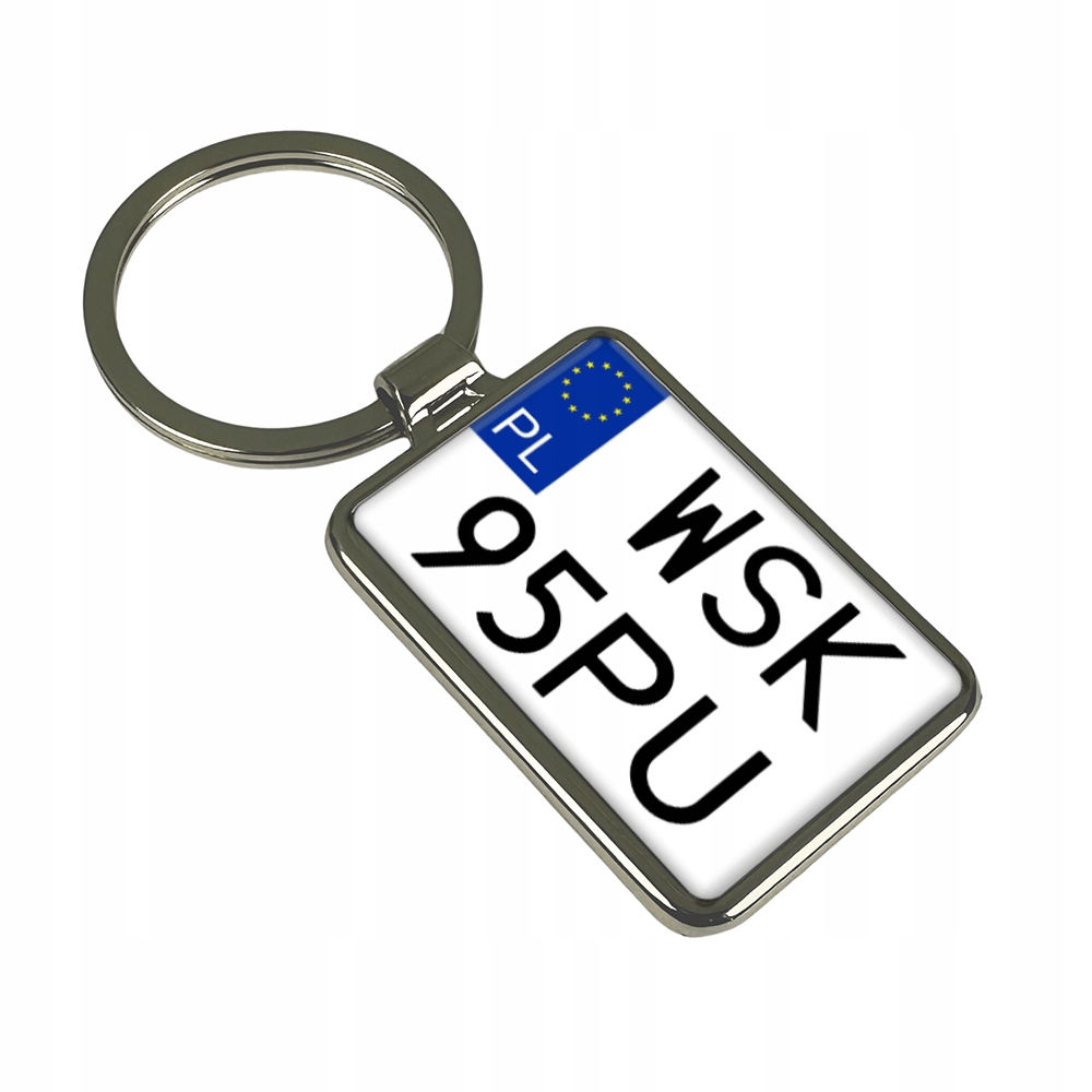 Brelok do kluczy motocyklowych quada ciągnika z tablicą rejestracyjną