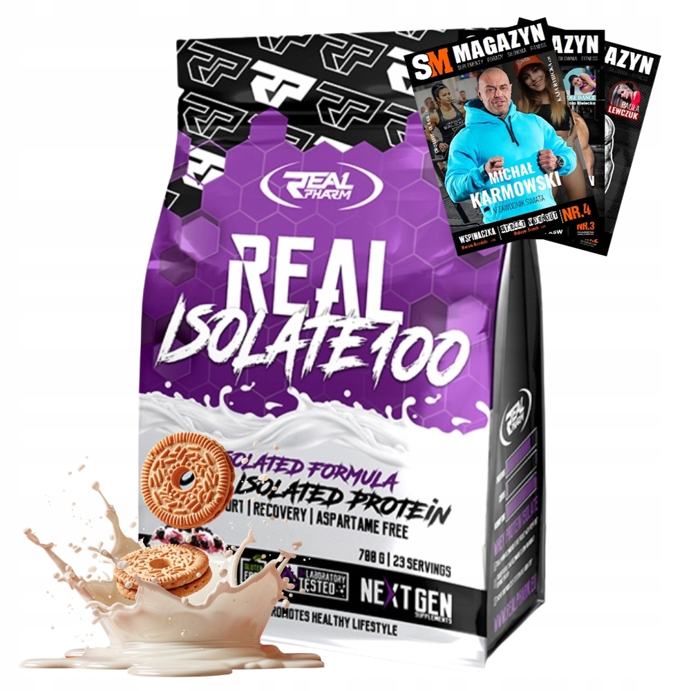 Real Pharm Isolate 100 700 g Bílkovina Nárůst Svalové Hmoty Vytrvalost
