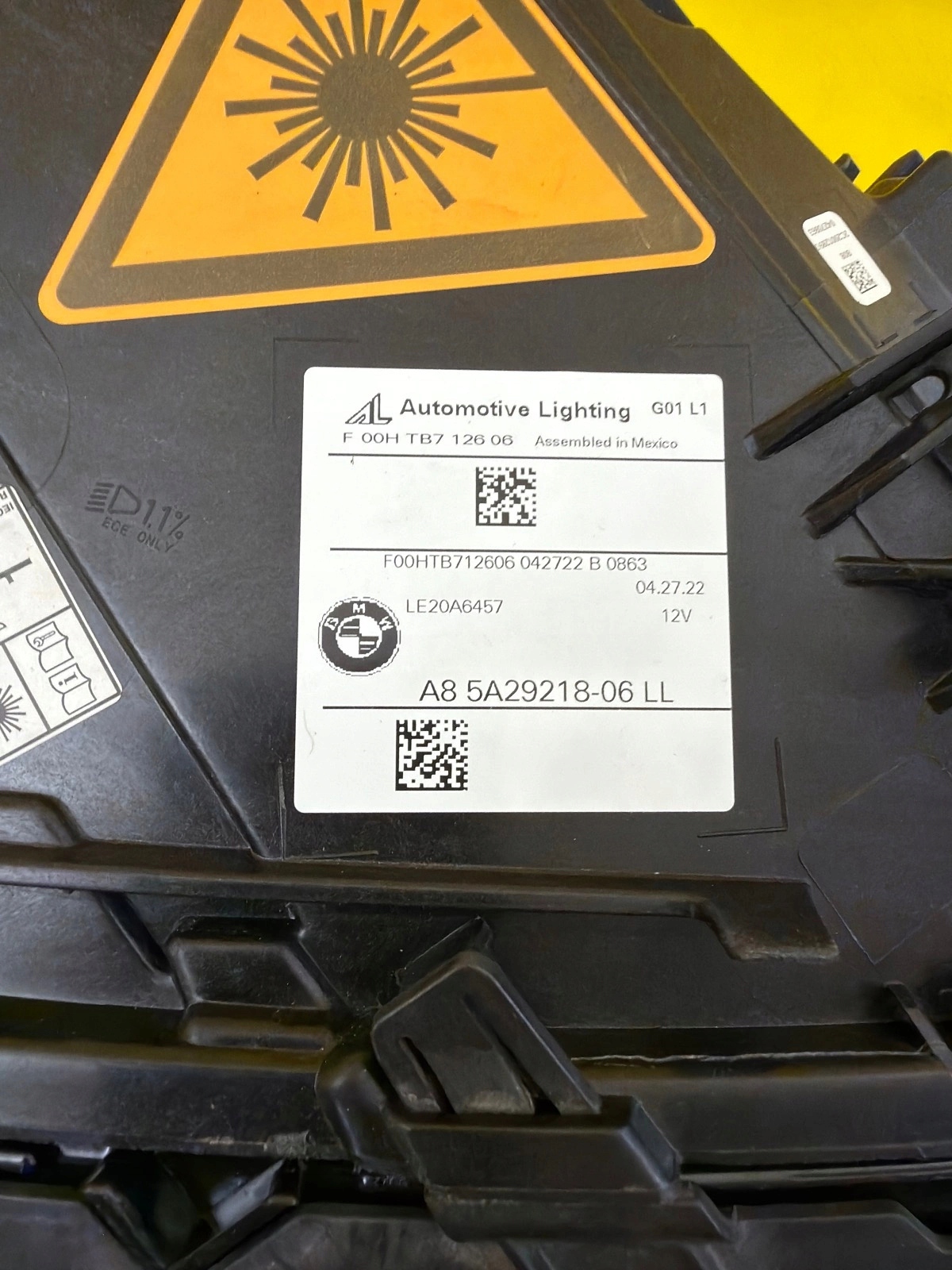 light right BMW X3 G01 Lift Laser 5A29218-06