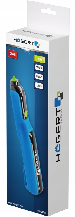 HOGERT PISTOLET AKUMULATOROWY 4V DO KLEJU 7mm KLEJENIU NA GORĄCO USB-C Marka Hoegert Technik