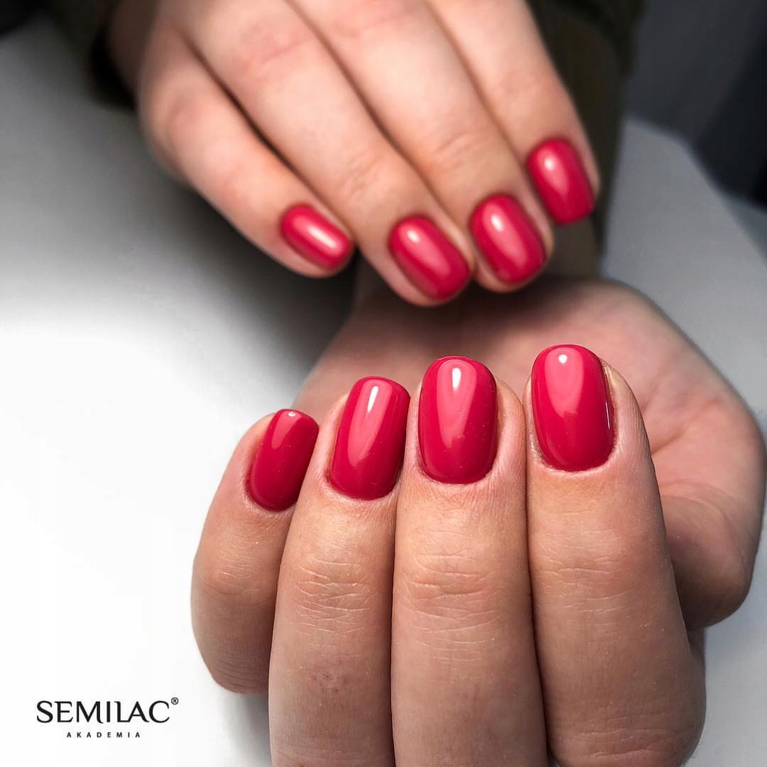 SEMILAC 065 Wild Strawberry UV LED Lakier Hybrydowy 7ml Marka Semilac