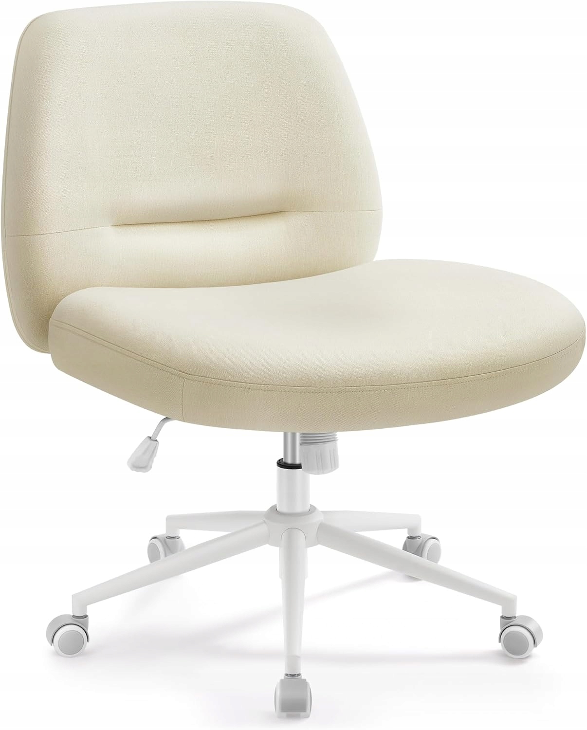 Fotel obrotowy kremowo-biały Songmics – biurowy, regulowany, komfortowy