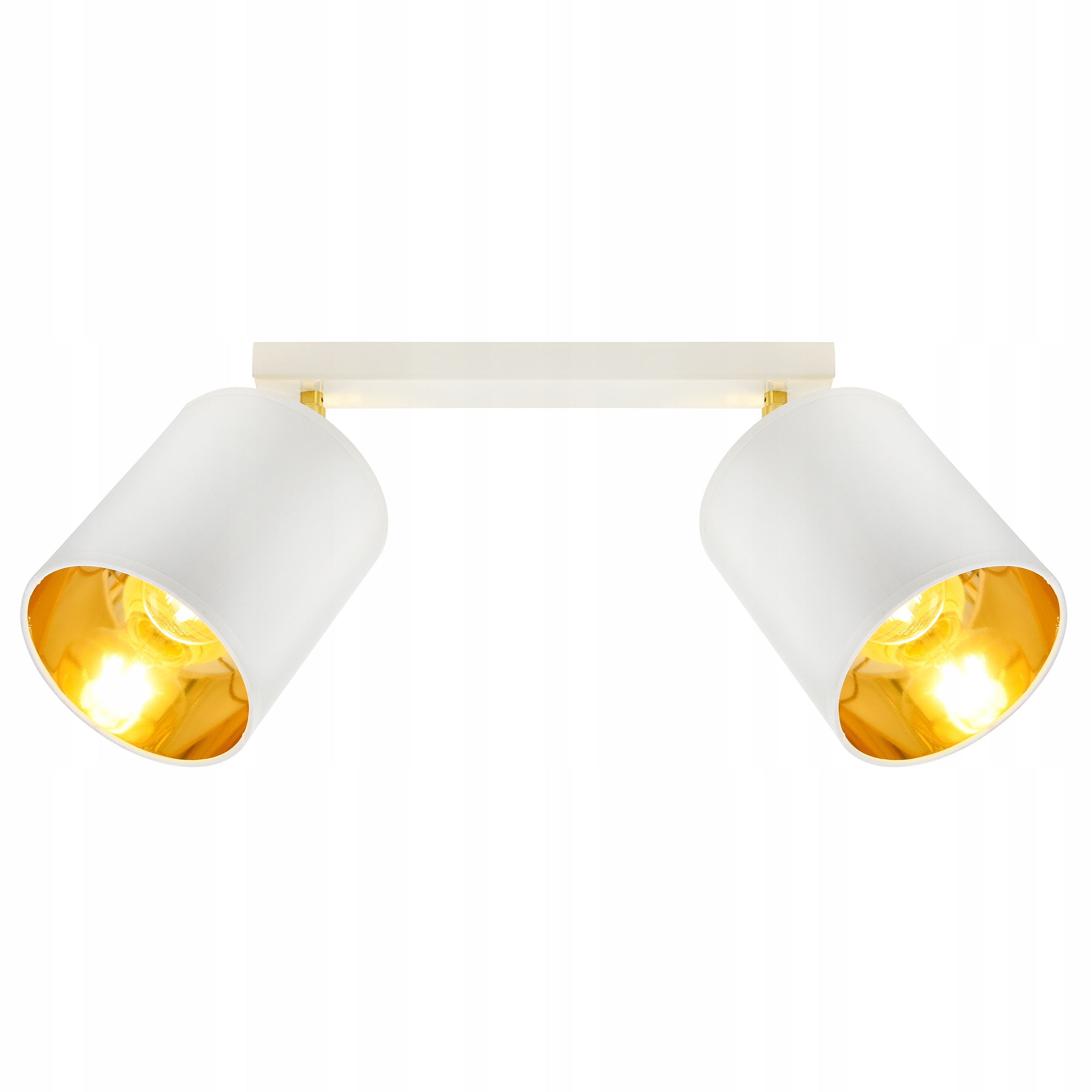 

Lampa Wisząca Sufitowa Żyrandol Plafon Biały Złoty