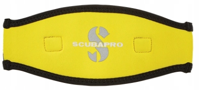 Neoprenowa nakładka Scubapro na pasek maski żółto-czarna