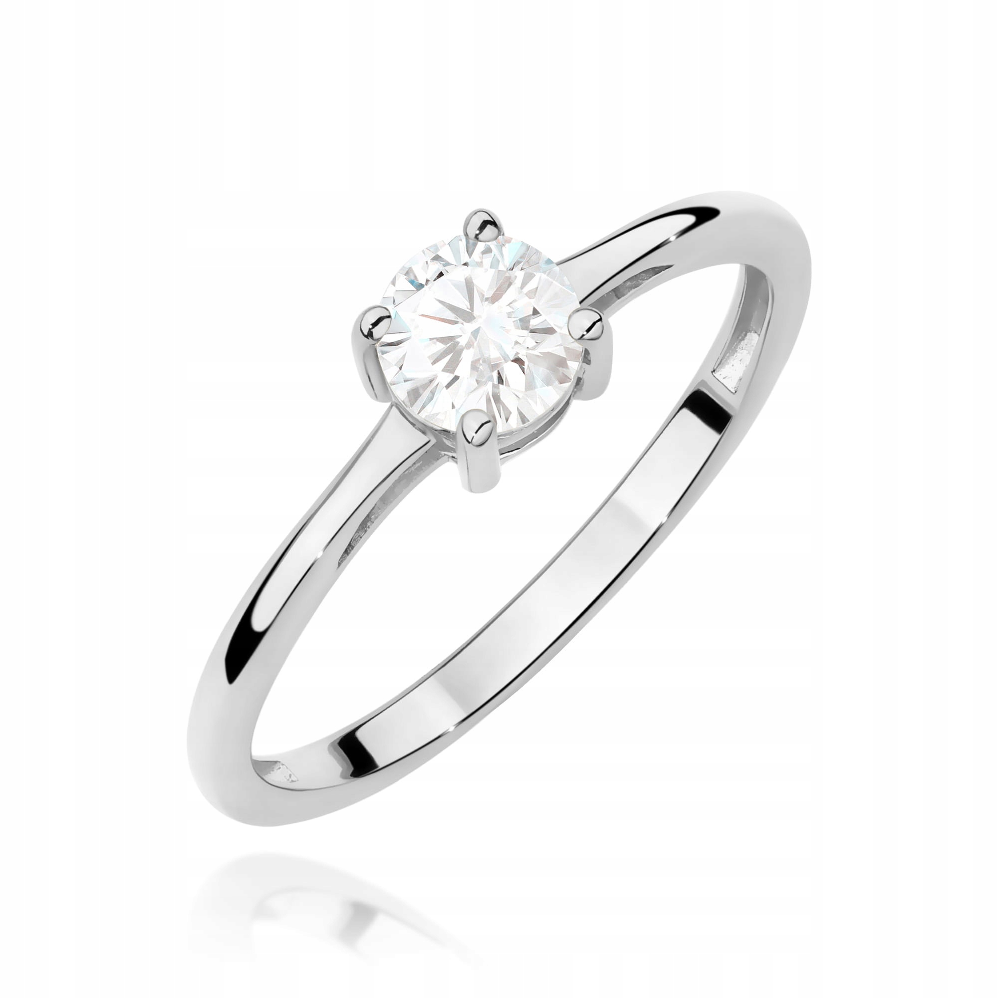 Zlatý Prstýnek 585 S Diamantem 0.50 ct Gravírování Bonus