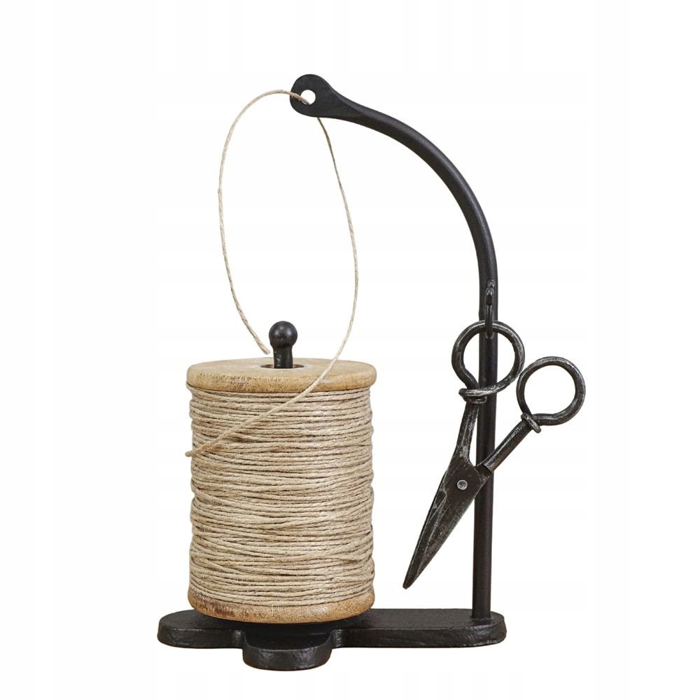 Cívka s nůžkami litinová s jutou Trefl